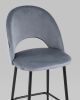 Стул полубарный Меган SN велюр серый - 8