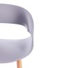 Стул QXX (mod. C1058-1) пластик-дерево, 60 х 53 х 81 см, Grey (серый) 92717 - натуральный - 6
