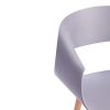 Стул QXX (mod. C1058-1) пластик-дерево, 60 х 53 х 81 см, Grey (серый) 92717 - натуральный - 8
