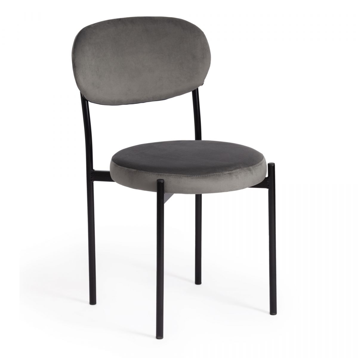 Стул REVO (mod. 7033) - 1 шт. в упаковке ткань-металл, 47х54х82 см, высота до сиденья 47 см, серый b