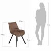 Стул Soft коричневый, искусственная замша - 8