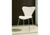 Стул Solo white - gold - 2