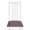 Стул SWEDEN (комплект) NEW, Многослойный березовый шпон, 41х40х99 см, white-велюр темно-серый - 7