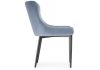 Стул Teo light blue - black - 13