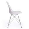 Стул TULIP IRON CHAIR (mod.EC-123) - 1 шт. в упаковке металл-пластик, 54,5*48*83,5см, white (белый) - 2