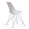 Стул TULIP IRON CHAIR (mod.EC-123) - 1 шт. в упаковке металл-пластик, 54,5*48*83,5см, white (белый) - 3