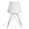 Стул TULIP IRON CHAIR (mod.EC-123) - 1 шт. в упаковке металл-пластик, 54,5*48*83,5см, white (белый) - 4