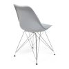 Стул TULIP IRON CHAIR (mod.EC-123) металл-пластик, 54,5*48*83,5см, серый - 2