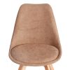 Стул TULIP SOFT (mod. 053V) дерево-пластик-ткань, 49,5 x 54,5 x 84 см, Бежевый (Beige) LY1701-4 - 6