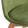 Стул TULIP SOFT (mod. 053V) дерево-пластик-ткань, 49,5 x 54,5 x 84 см, Зеленый (Green) LY1701-7 - 8