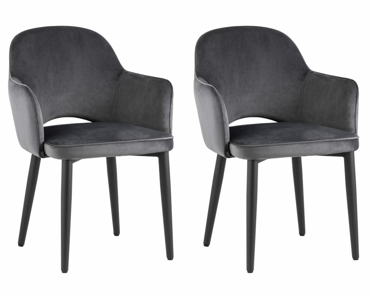 Стул Венера NEW, велюр серый NP (набор 2шт)