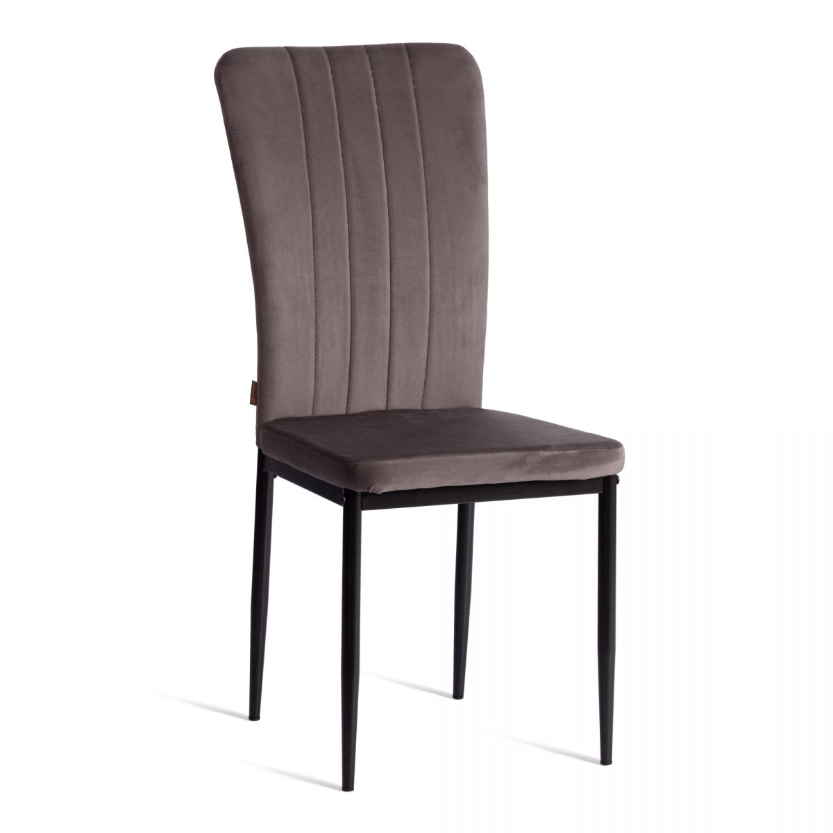 Стул VERTER (mod. BC577-DC) металл, флок, 41 х 52 х 95 см, Dark grey (темно-серый) HLR24 - черный