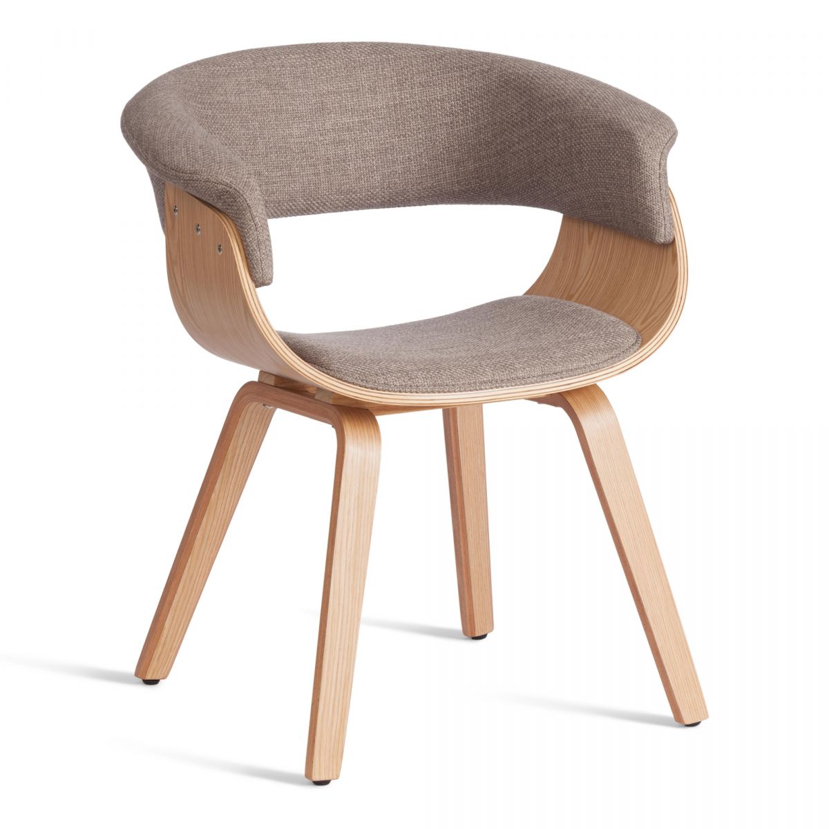 Стул VIMTA (mod.8021) дерево - ткань, 69х56х77 см, натуральный-бежевый, Aimcasa 5