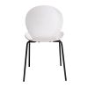 Стул Wave белый с черными ножками - 5