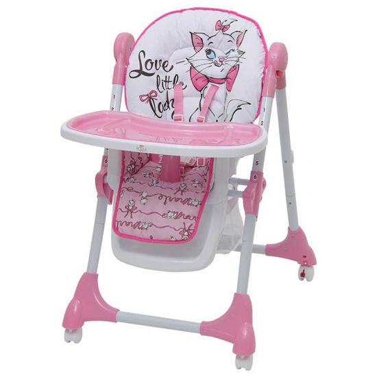 Стульчик для кормления Polini kids Disney baby 470 Кошка Мари (розовый)
