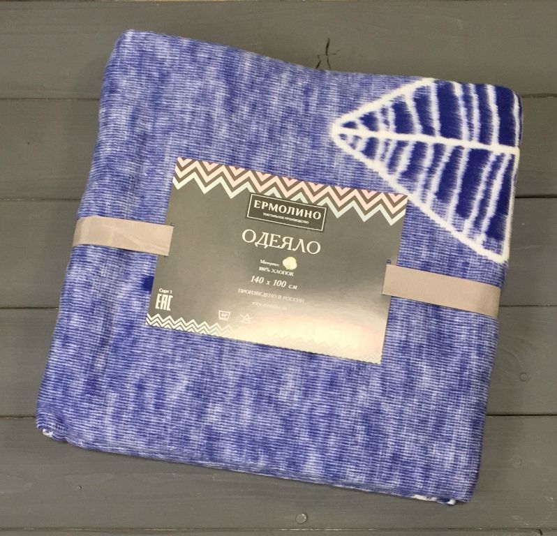 Сумеречный Лес 57-8ЕТЖ Премиум 100х140 100% х-б Байковое жаккард Ермолино одеяло