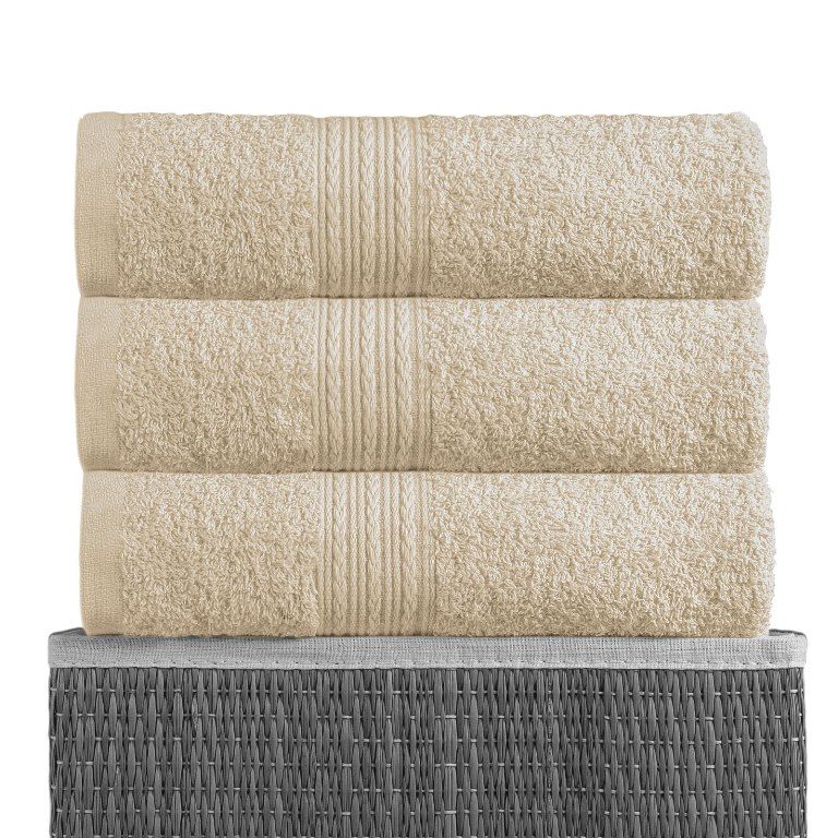 Светло-кремовый 40х70 Полотенца махровое 1 шт BAYRAMALY