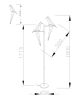 Светодиодный торшер Moderli V3075-2TL origami Birds 2хLEDх6W - 5