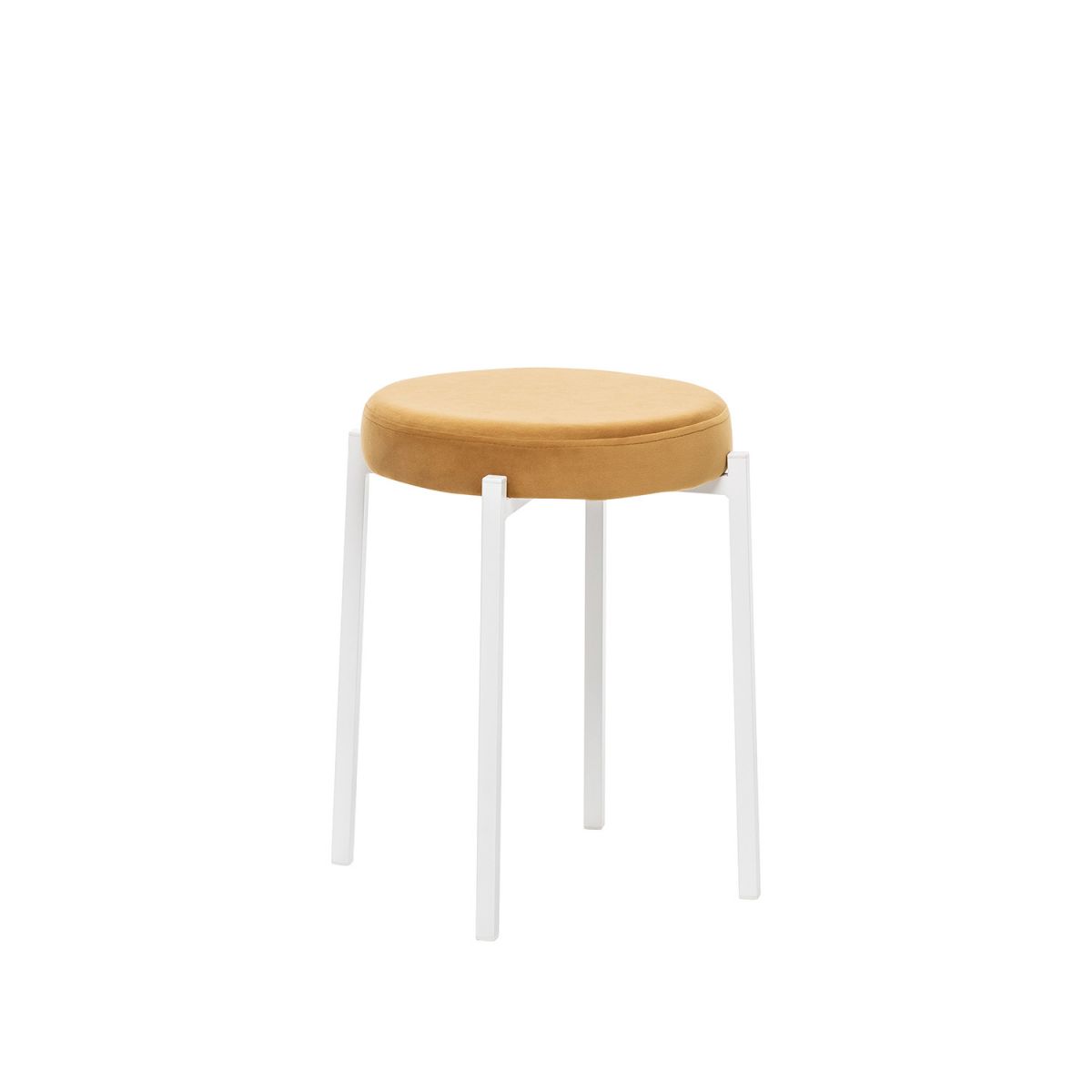 Табурет Leset Авис профиль Ultra Mustard, Белый