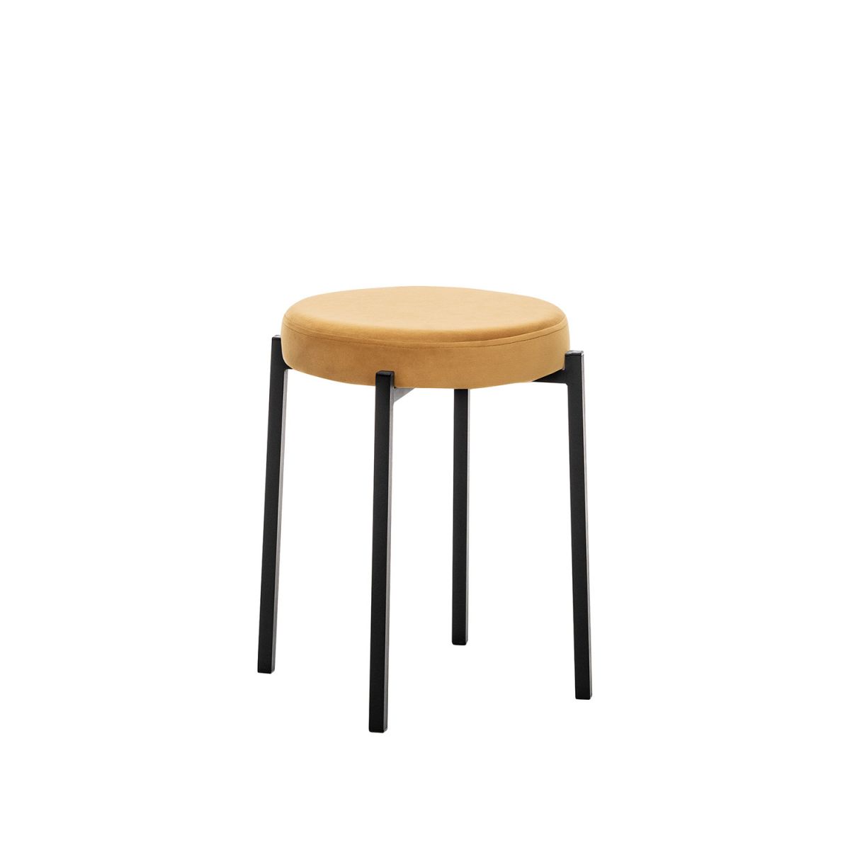 Табурет Leset Авис профиль Ultra Mustard, Чёрный