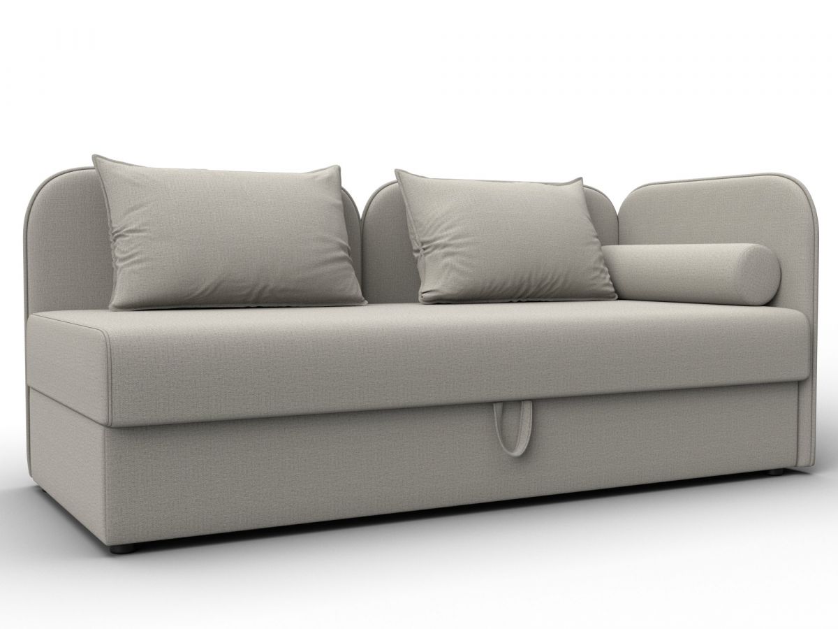 132525 Тахта Лига-094 НПБ подлокотник справа | рогожка | амур 02 бежевый