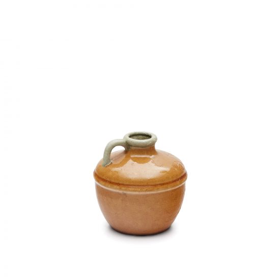 Tamariu Керамическая ваза горчичного цвета 16 см