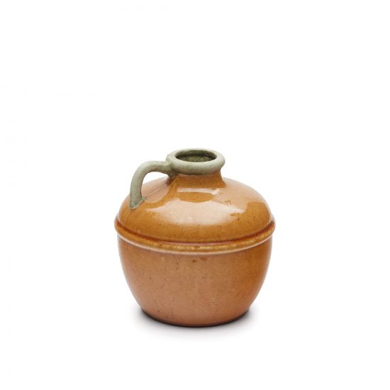 Tamariu Керамическая ваза горчичного цвета 19,5 см