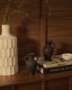 Tefare Набор из 2 ваз из терракоты в черном цвете, 18 см - 18 см - 3