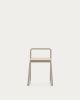 Tinn Стул из ясеневого шпона с бежевой металлической конструкцией - 5