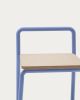 Tinn Стул из ясеневого шпона с синей металлической конструкцией - 8