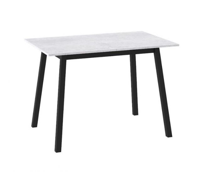 ТИРК стол раздвижной 110(140)х70, Дуб серый-Черный