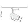 Трековый светильник Technical TR003-1-6W3K-W - 6