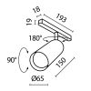 Трековый светильник Technical TR032-2-20W2.7K-M-B - 3