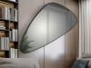 Треугольное зеркало Orio 165x85 черное - 7