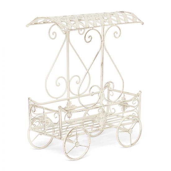 Цветочница Secret de Maison CARRIAGE (mod. PL08--6954) металл, 40х23х55см, Античный белый (Antique W
