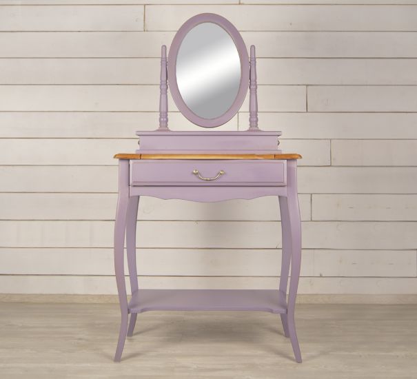Туалетный столик "Leontina lavanda" с зеркалом
