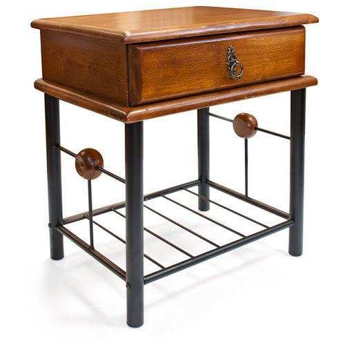 Тумба прикроватная AT-300 48х37х56см, Красный дуб