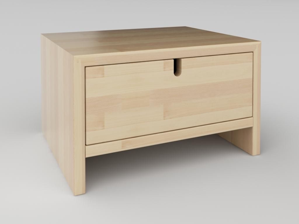 Тумба прикроватная LETTA (с ящиком) жемчуг