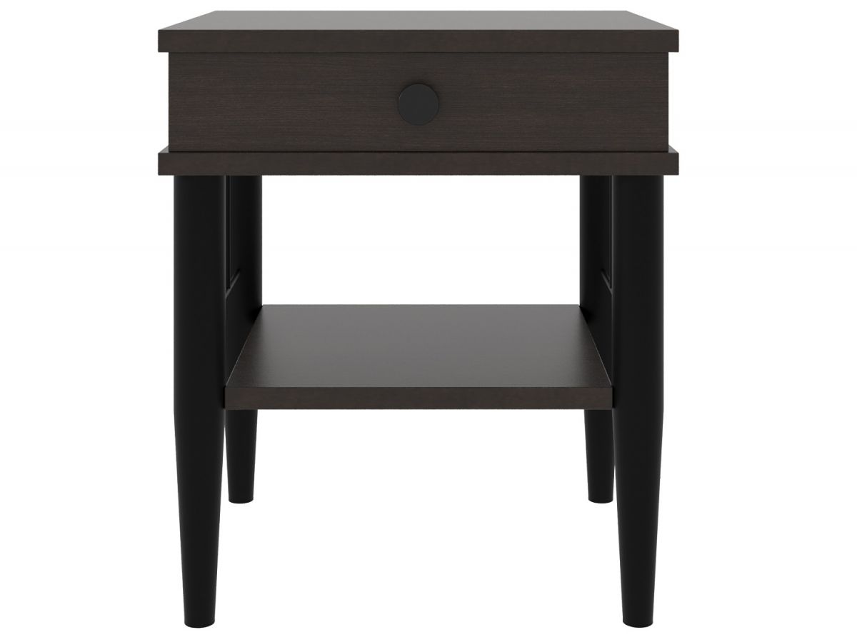 Тумба прикроватная ЛОРИ ММД 207, черный |