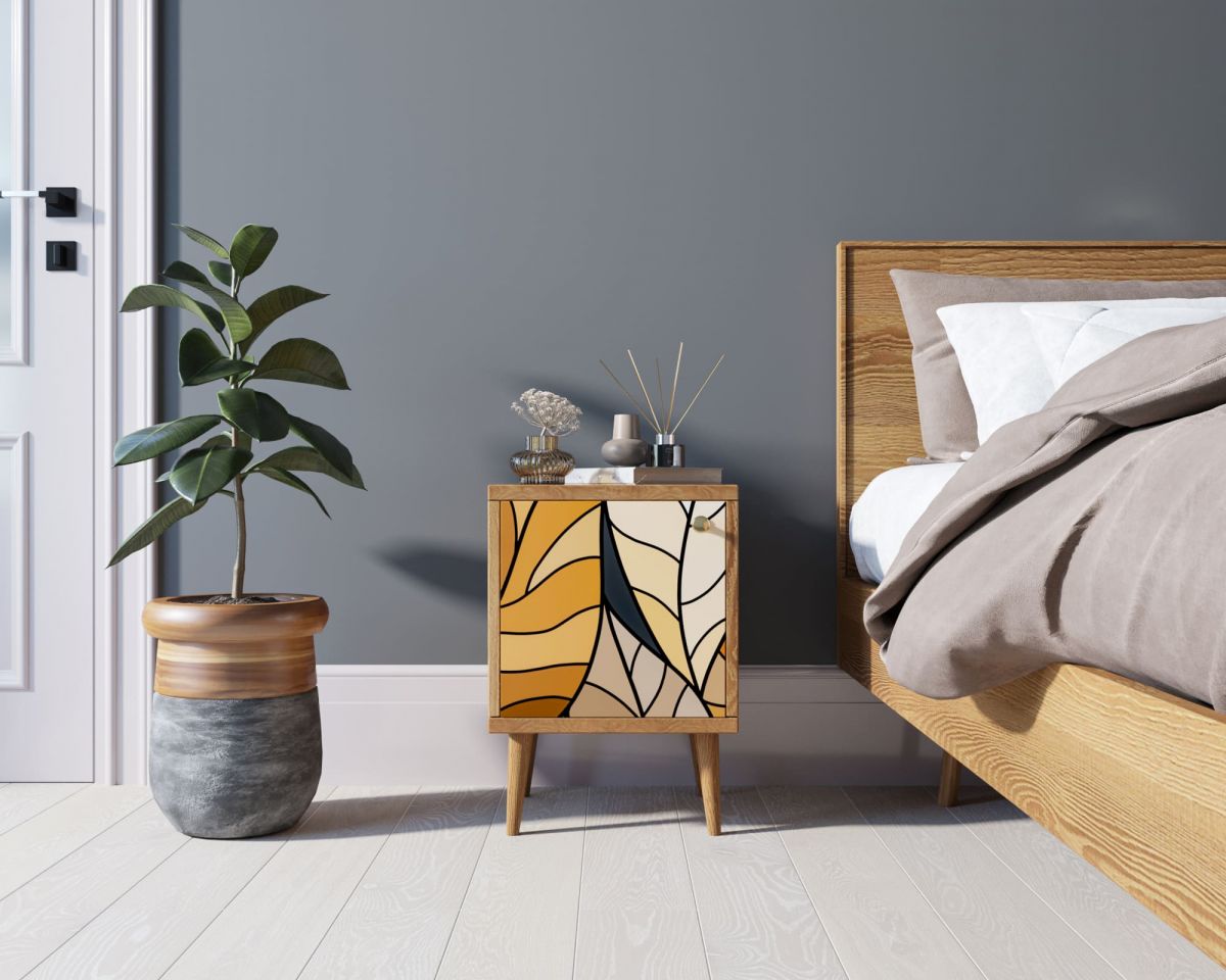 Тумбочка "Berber" с дверкой 08 принт арт BB21-Print_08