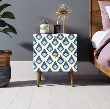 Тумбочка "Berber" с двумя ящиками 13 принт