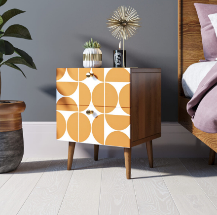 Тумбочка "Berber" с двумя ящиками 14 принт