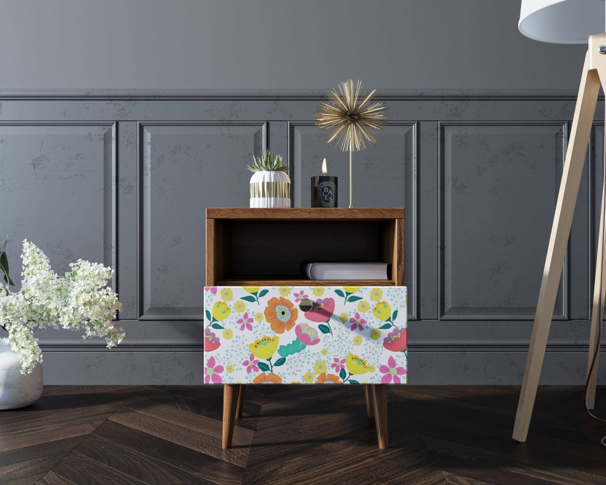 Тумбочка "Berber" с одним ящиком 08 принт