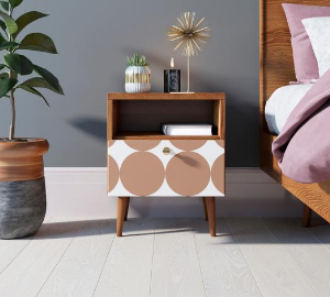 Тумбочка "Berber" с одним ящиком 17 принт