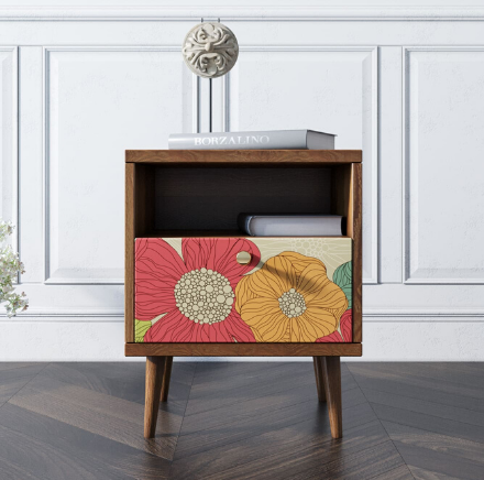 Тумбочка "Berber" с одним ящиком 5 принт