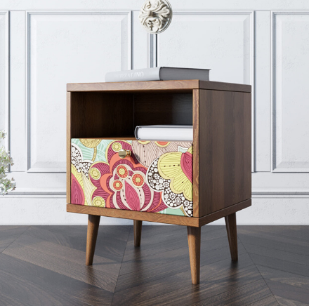 Тумбочка "Berber" с одним ящиком 6 принт