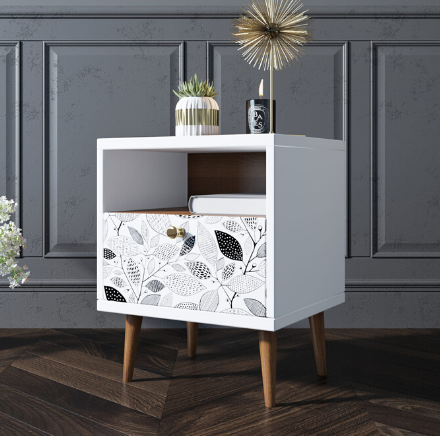 Тумбочка "Berber" с одним ящиком 9 принт