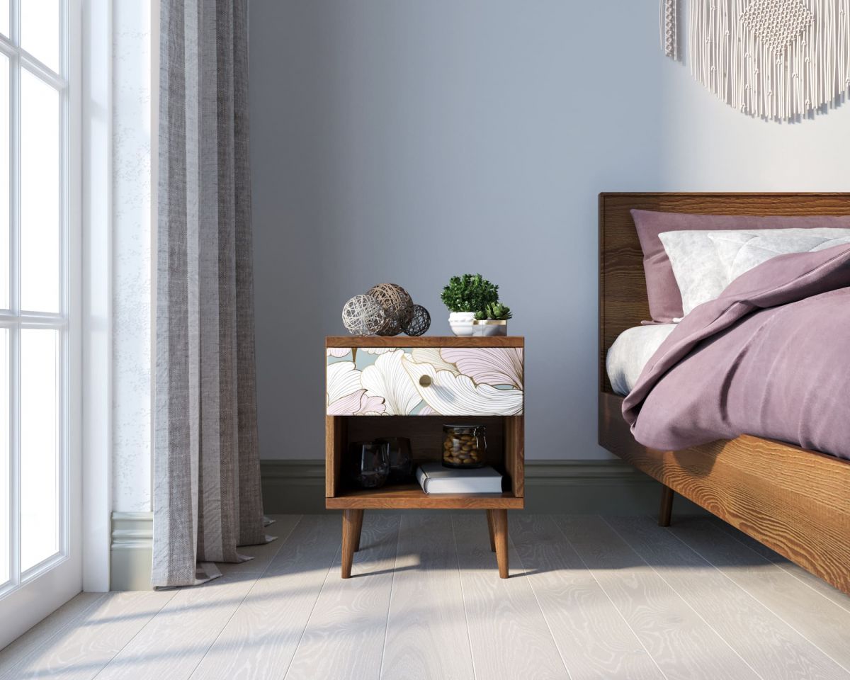 Тумбочка "Berber" с открытой полкой 31 принт