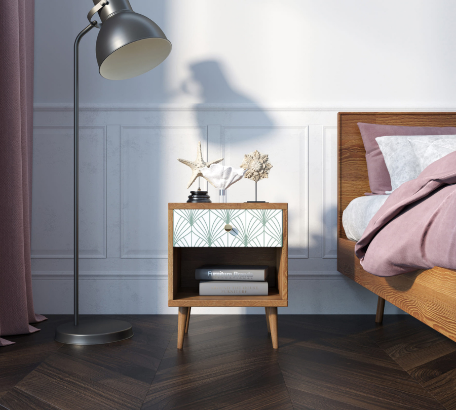 Тумбочка "Berber" с открытой полкой 38 принт