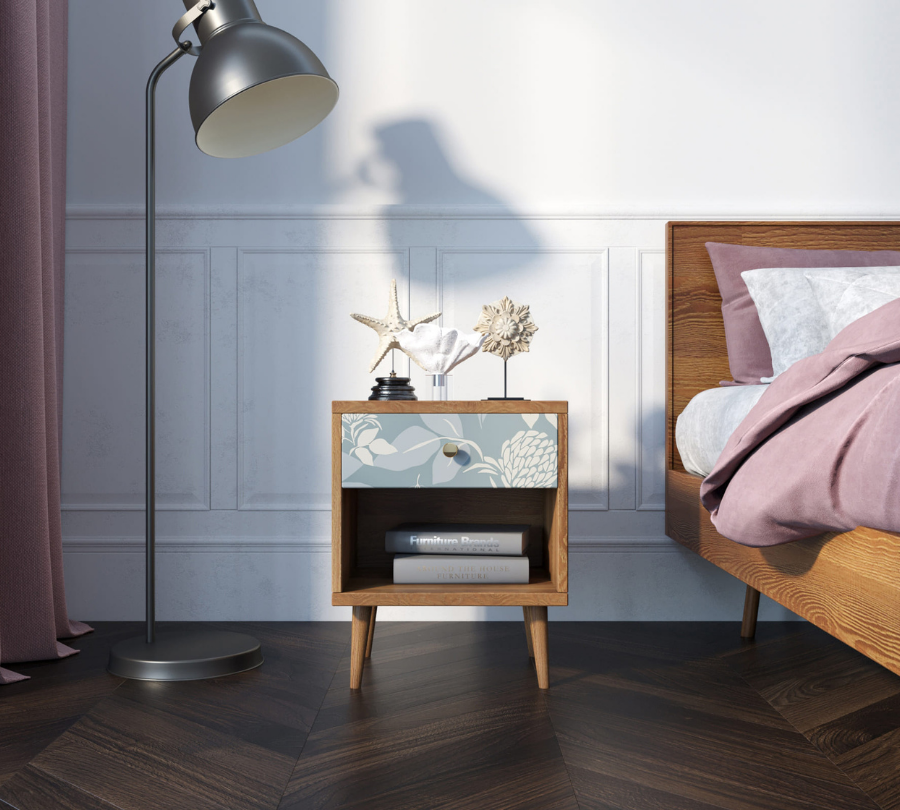 Тумбочка "Berber" с открытой полкой 39 принт